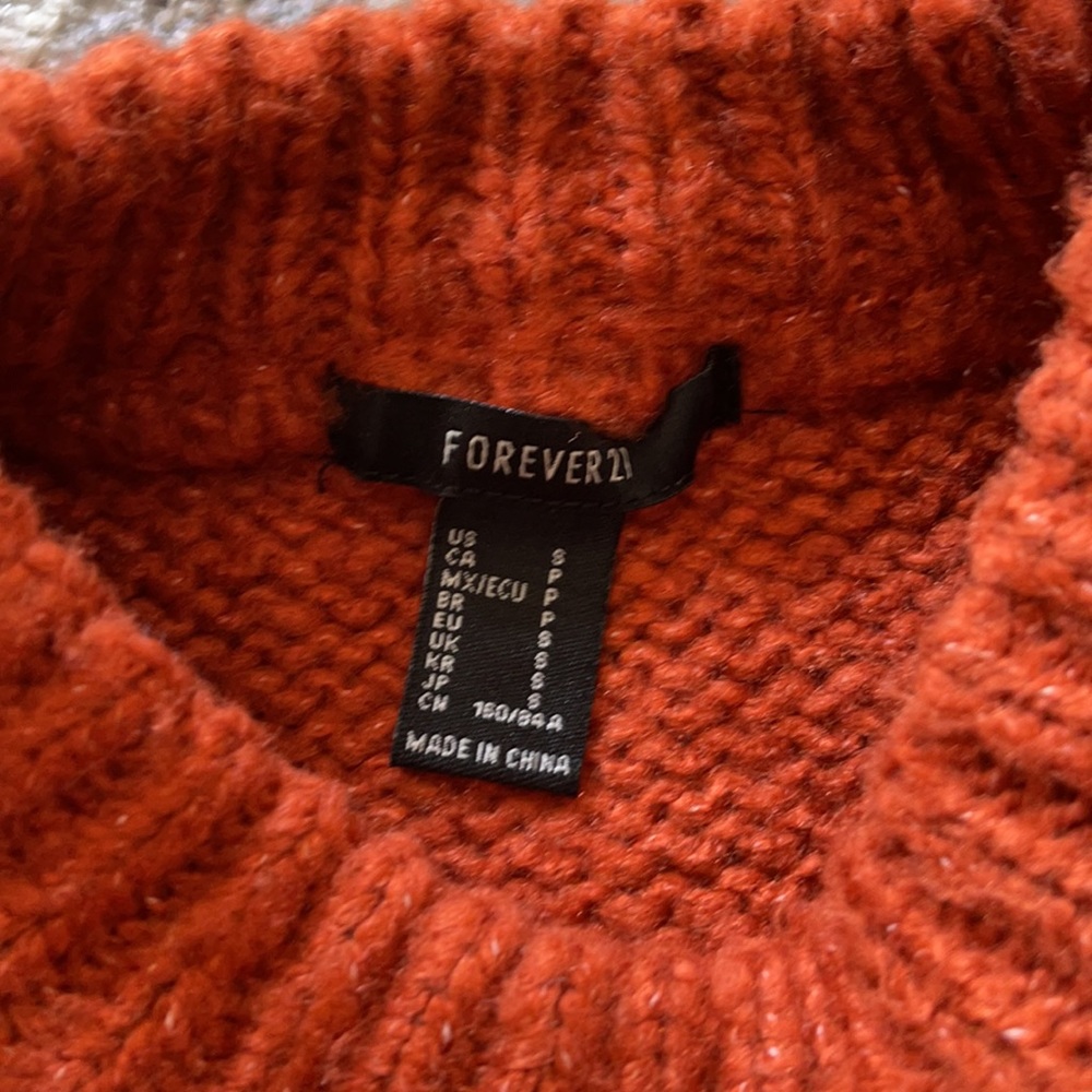 SOLD ✖️Forever 21 Ribbed Colorblock Striped Sweater Size S - Picture 3 of 7